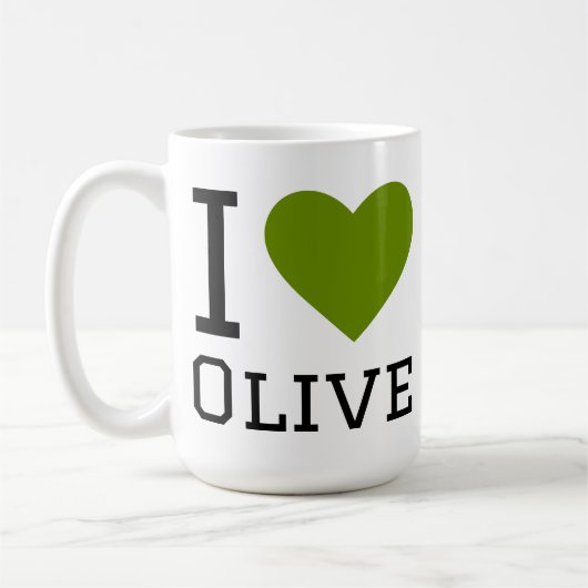 Ich liebe Oliven Kaffeetasse (Links)