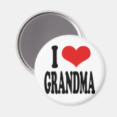 Ich liebe Oma Magnet (Vorderseite/Rückseite)