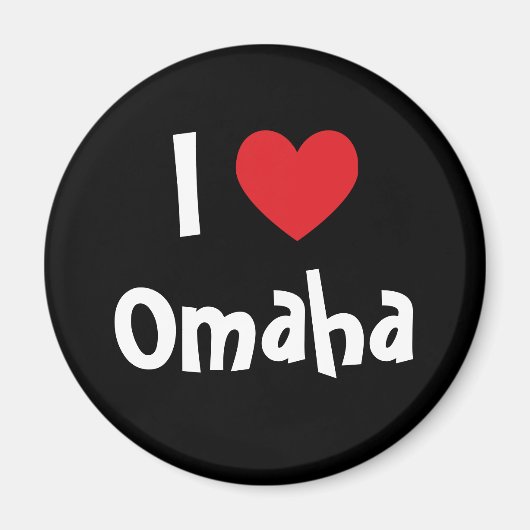 Ich liebe Omaha Magnet (Vorne)