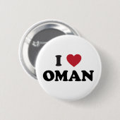 Ich liebe Oman Button (Vorne & Hinten)