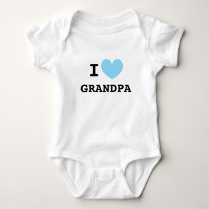 Ich liebe Opa Baby-Bodysuit für neugeborenen Enkel Baby Strampler