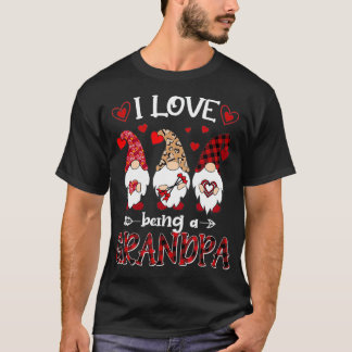 Ich Liebe, Opa Happy Valentines Day Gnome T-Shirt