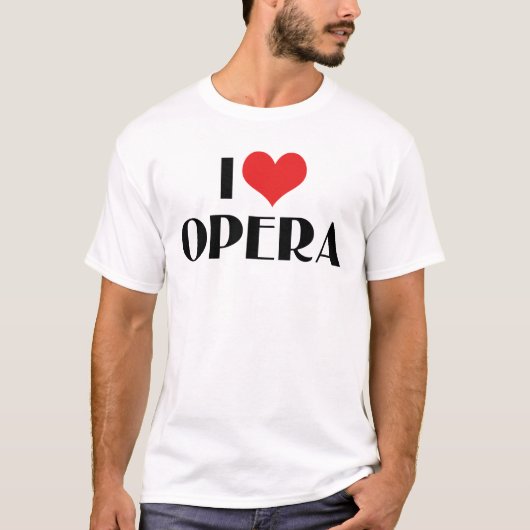 Ich liebe Oper T-Shirt (Vorderseite)