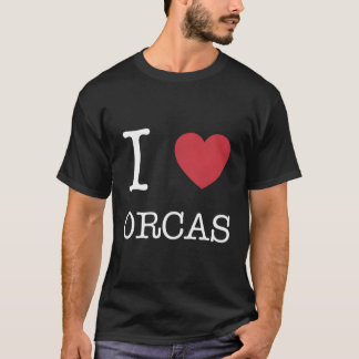 Ich Liebe Orcas I He Orcas T-Shirt