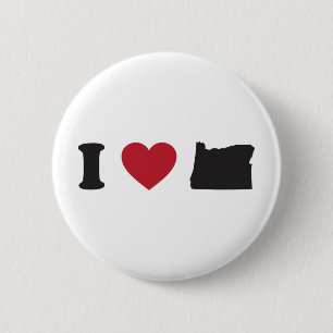 Ich liebe Oregon Button