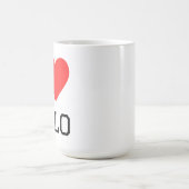 Ich liebe Oslo Kaffeetasse (Mittel)