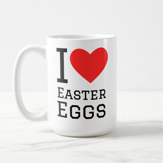 Ich liebe Ostereier Kaffeetasse (Links)