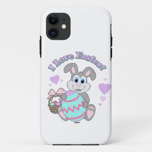 Ich Liebe Ostern! Osterhase Case-Mate iPhone Hülle (Rückseite)