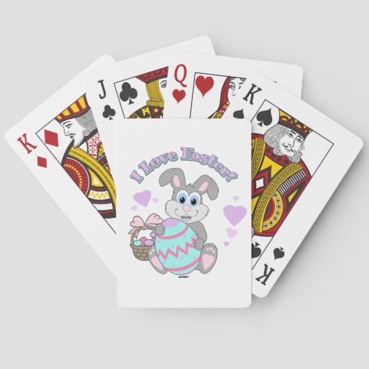 Ich Liebe Ostern! Osterhase Spielkarten (Rückseite)