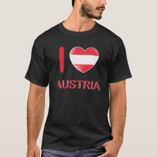 Ich liebe Österreich mein Zuhause mein Land Herz Ö T-Shirt