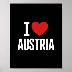 Ich liebe Österreich Osterreich Skifahren Österrei Poster