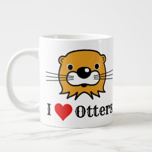 Ich Liebe Otters. Höhere Wertschätzung Jumbo-Tasse
