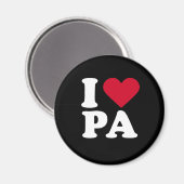 ICH LIEBE PA MAGNET (Vorderseite/Rückseite)