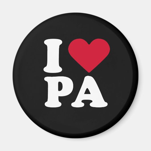 ICH LIEBE PA MAGNET (Vorne)