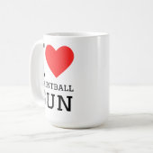Ich liebe Paintballwaffe Kaffeetasse (Vorderseite Links)