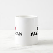 Ich liebe Pakistan Kaffeetasse (Mittel)