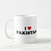 Ich liebe Pakistan Kaffeetasse (Links)