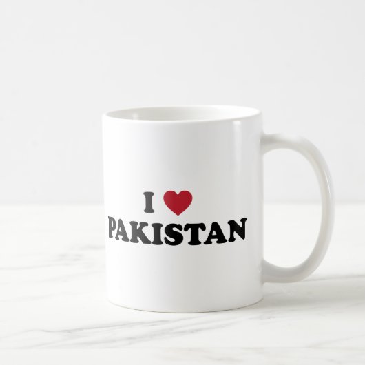Ich liebe Pakistan Kaffeetasse (Rechts)