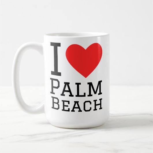 Ich liebe Palm Beach Kaffeetasse (Links)