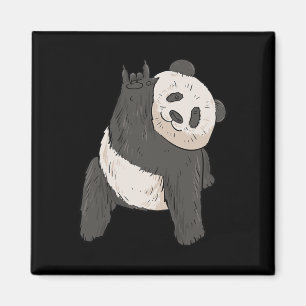 Ich liebe Panda ASL-Handgeste Gehörloser Hörverlus Magnet
