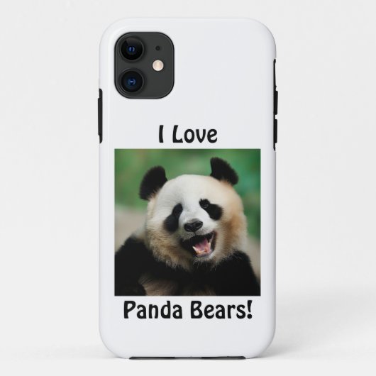 Ich liebe Panda Bären Case-Mate iPhone Hülle (Rückseite)