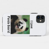 Ich liebe Panda Bären Case-Mate iPhone Hülle (Rückseite (Horizontal))
