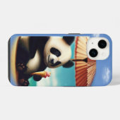 Ich liebe Panda Bären iPhone Hülle (Rückseite (Horizontal))