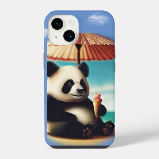Ich liebe Panda Bären iPhone Hülle (Rückseite)