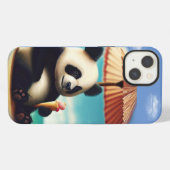 Ich liebe Panda Bären iPhone Hülle (Rückseite (Horizontal))