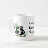 Ich liebe Panda Bären Kaffeetasse (Vorderseite Links)