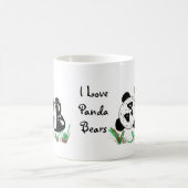 Ich liebe Panda Bären Kaffeetasse (Mittel)