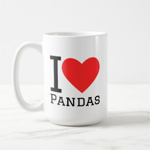 Ich liebe Pandas Kaffeetasse