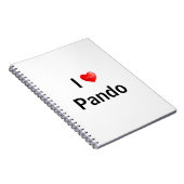 Ich liebe Pando Notizblock (Rechte Seite)