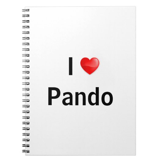 Ich liebe Pando Notizblock (Vorderseite)
