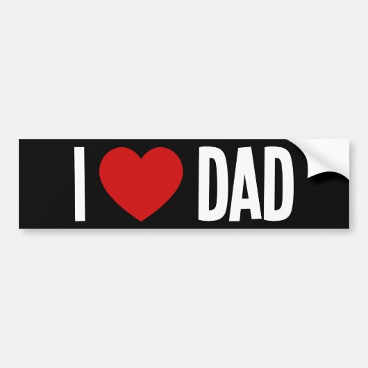 Ich liebe Papa-Aufkleber Autoaufkleber (Vorne)