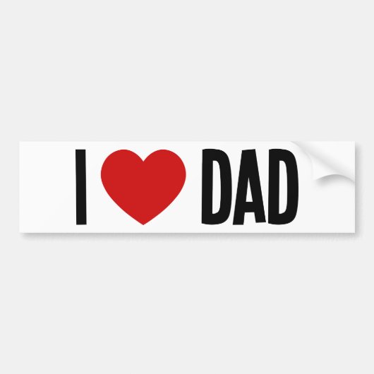 Ich liebe Papa Aufkleber Autoaufkleber (Vorne)