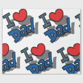 Ich liebe Papa Geschenkpapier (Flach)