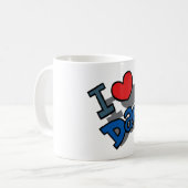 Ich liebe Papa Kaffeetasse (Vorderseite Links)