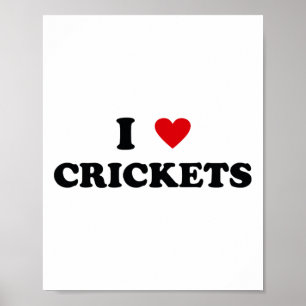 Ich liebe Papa Mama - Lustig ich liebe Cricket Poster