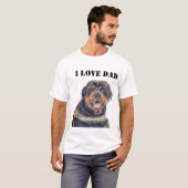 Ich liebe Papa T-Shirts Rottweiler (Vorne ganz)