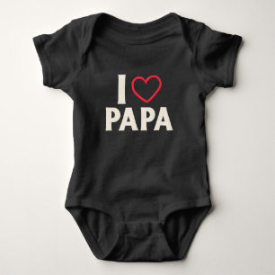 Ich liebe Papa, Weiß Rote Bedeutung Cute Baby Strampler