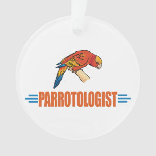 Ich liebe Papageien Ornament