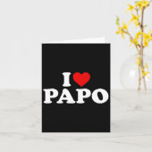 Ich liebe Papo  Karte (Gelbe Blume)