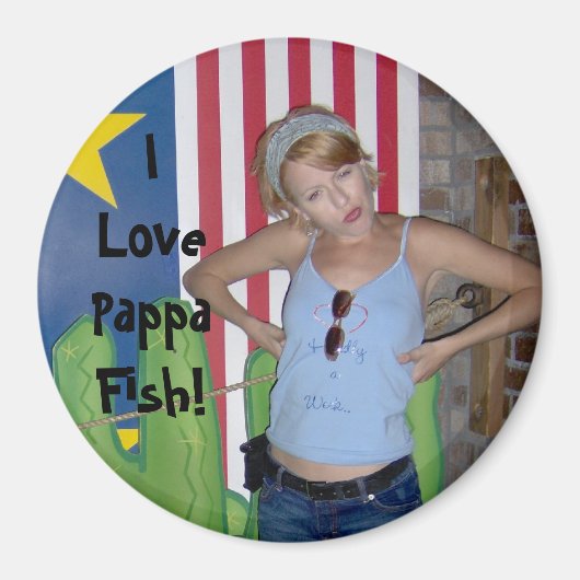 Ich Liebe Pappa Fisch! Magnet (Vorne)
