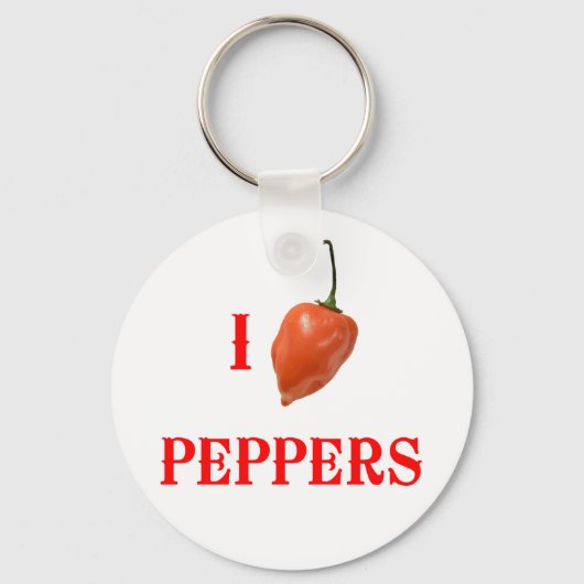 Ich liebe Paprika Schlüsselanhänger (Vorderseite)