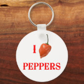 Ich liebe Paprika Schlüsselanhänger (Vorderseite)