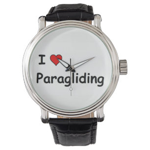 Ich liebe Paragliding Armbanduhr
