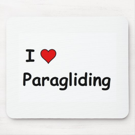 Ich liebe Paragliding Mousepad (Vorne)