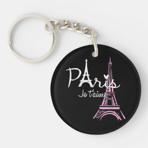 Ich liebe Paris Eiffelturm Frankreich Französisch Schlüsselanhänger