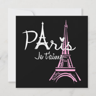Ich liebe Paris Eiffelturm Frankreich Französische Save The Date